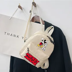 Disney-mochila de Mickey Mouse para mujer, bolso de hombro bonito, mochilas de almacenamiento convenientes para niñas, mochilas de viaje de ocio, novedad de 2024