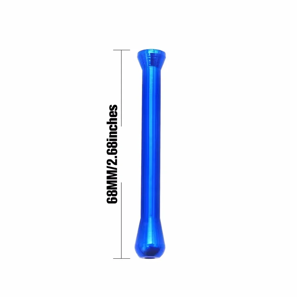 Durable Aluminum Alloy Straw 68mm High Quality Metal Tube Straw Cool Gadget for Men