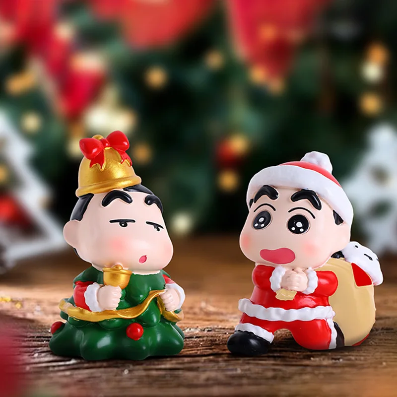 Crayon Shin Chan Christmas Night Blind Box Cute Doll Decoration Desktop Decoration Christmas Mystery Box Gift Wholesale