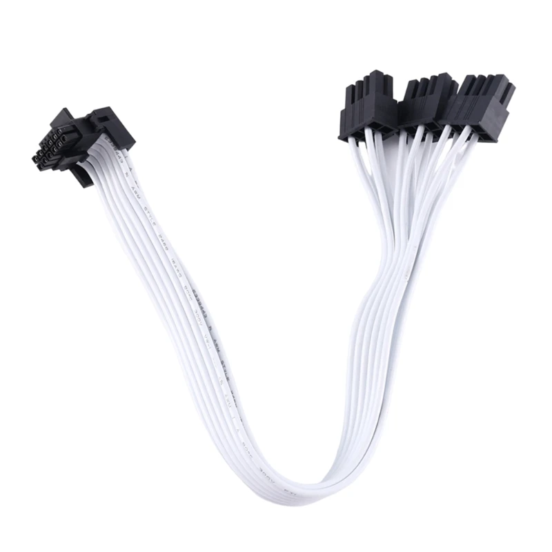 For RTX4000 Series 3x 8Pin Male to PCIE 5.0 12+4 16Pin Video Card Cable 12VHPWR PCIE 5.0 Elbow Head Cable