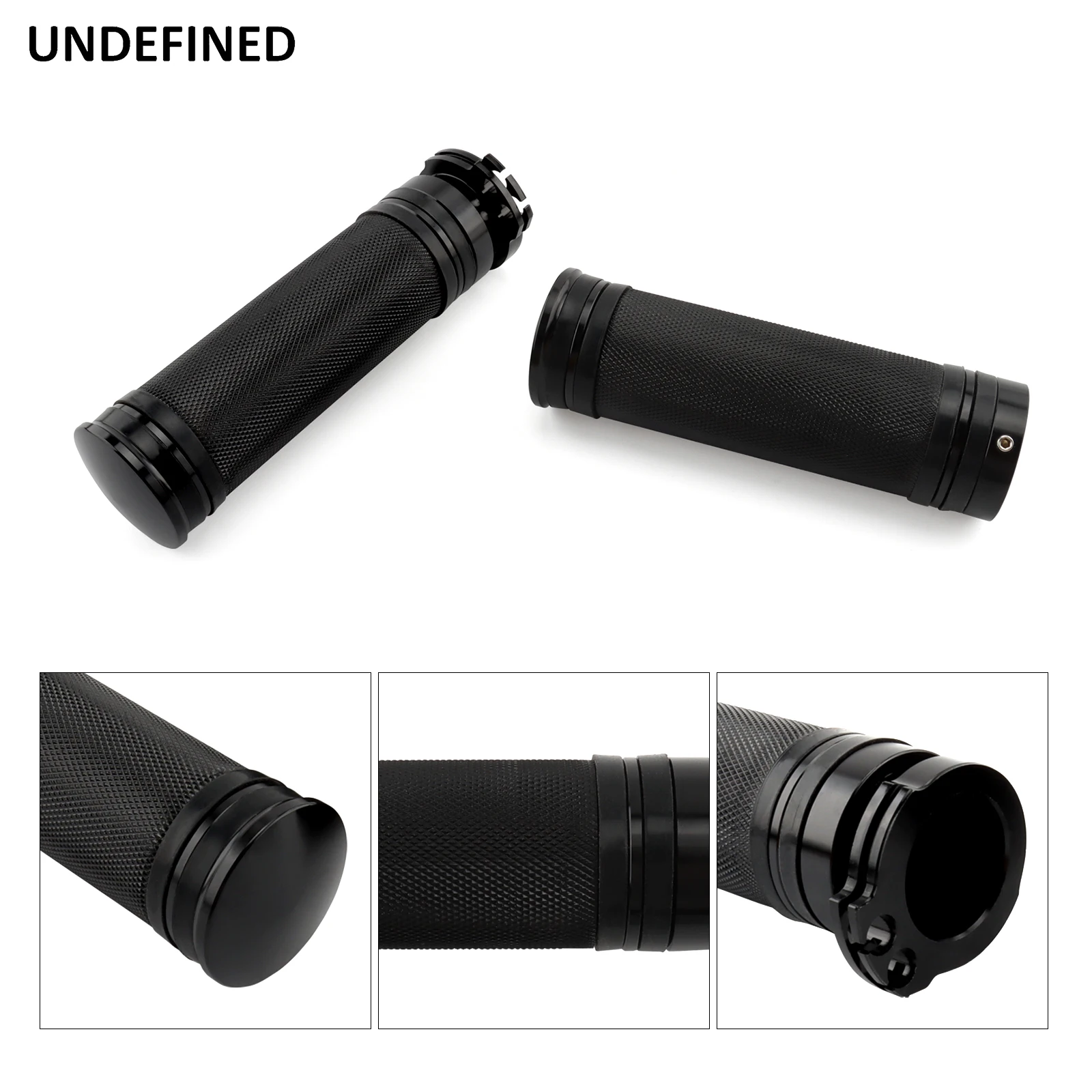 7/8\'\' 22mm Handle Grips Motorcycle Black CNC Aluminum Hand Bar Grip For Harley Street 500 750 XG500 XG750 2015-2020