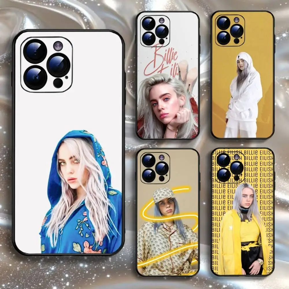 

B-Billie No-Time To Die Phone Case For iPhone16,15,14,13,12,11 Plus,Pro Max,XS,X,XR,SE,Mini,8,7,Soft Silicone Black Cover