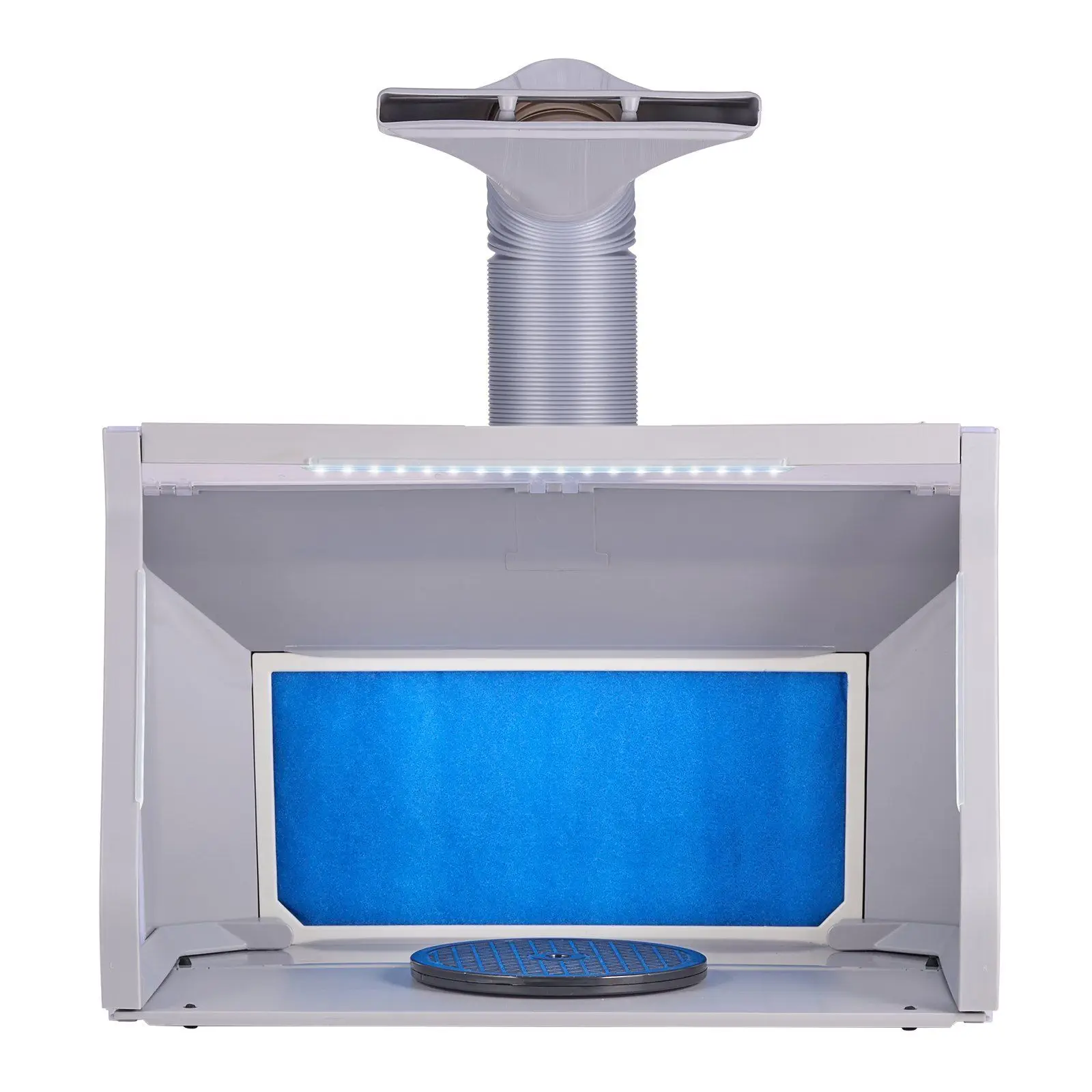 Dual-Fan Portable Paint Spray Booth With Led Lighting And High Efficiency Filter For Home Airbrush Use