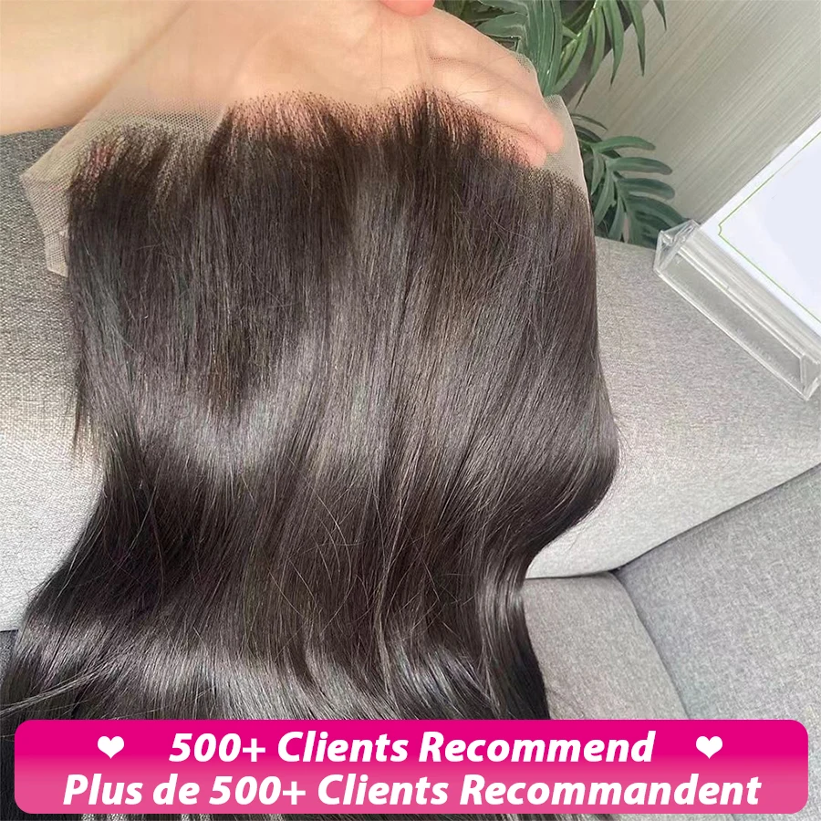 Menschliches Haar frontal 13x4 Spitze frontal nur gerade brasilia nisches natürliches menschliches Haar transparente Spitze menschliches Haar Schweizer Spitze vorne