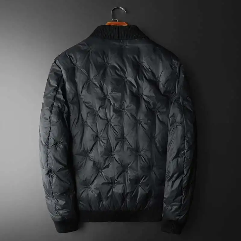 Winter Lapel Collar Down Jacket Men Down Jacket Men Top Quality British Style Brand Warm Lightweight Feather Coat Kurtka Zimowa