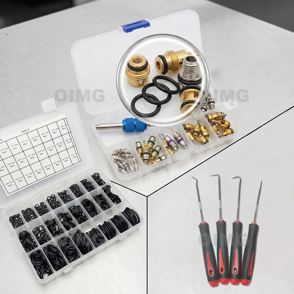 

740Pcs Rubber O-ring 24 Sizes Washer Gasket Set for Pressure Washer, Plumbing Sealing, Faucet, Auto Engines Repair Sealing Seals