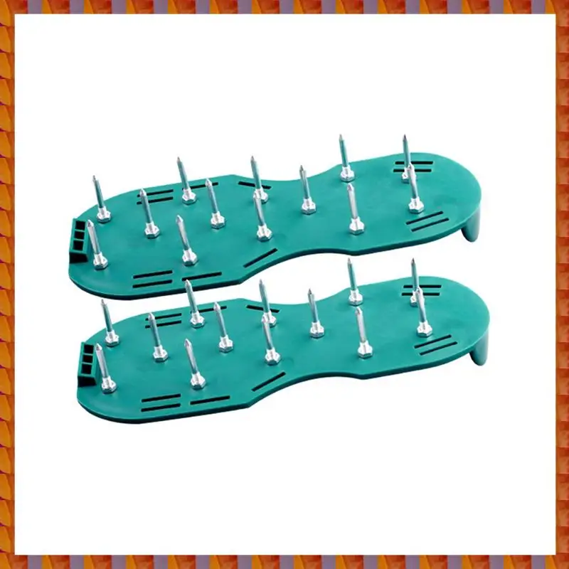 DIDI 1 Pasang Sepatu Scarifying Rumput Taman 4.2CM Sepatu Kuku Rumput Sepatu Scarifying Alat Epoksi Self-Leveling