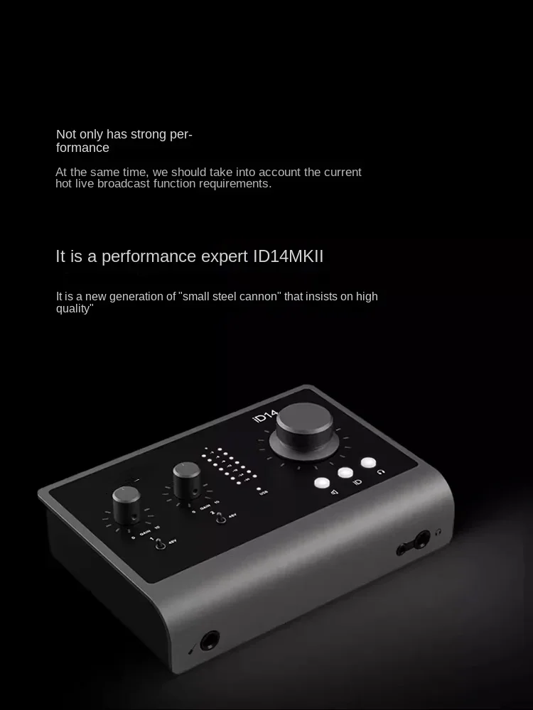 Second Generation Professional Live Karaoke Recording and Editing Guitar Audio Interface External Sound Card