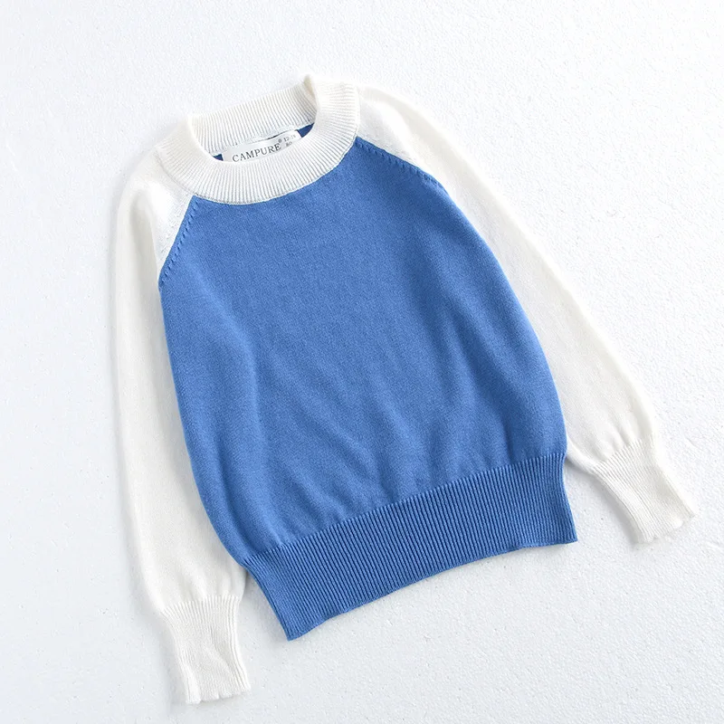 جديد خريف 2025 قمصان داخلية للأطفال ذات ألوان متعددة ملابس تريكو رفيعة للأولاد بلوفر فضفاض للأولاد بعمر 1-8 سنوات #2