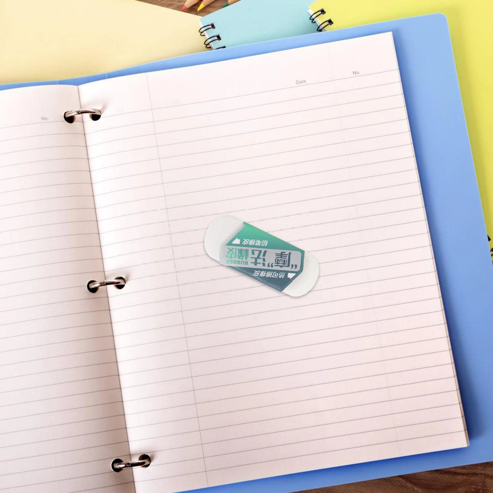 6 قطع ممحاة مزدوجة الرأس ممحاة بيضاء ناعمة لقلم رصاص فحمي وقلم قابل للمسح بالحرارة لوحة رسم للاستخدام المكتبي المدرسي