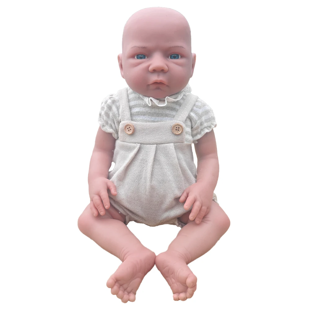 

COSDOLL 18inch 2.98kg Full Body Silicone Reborn Baby Doll Realistic African American Doll Dark Skin Baby Toys for Children Gifts