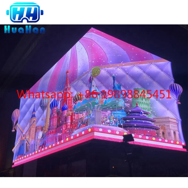 Custom Big Bundle Outdoor Multimedia DJ LED Display Screen For Movie Event Use