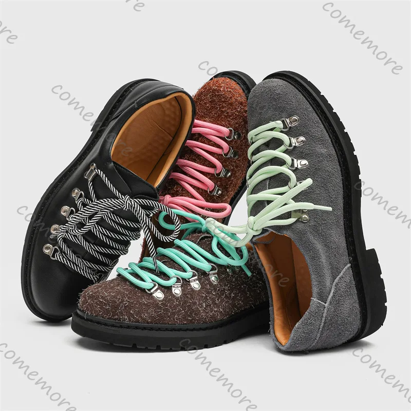 New Designer Suede Leather Men's Shoes Women's Big Size Fashion Dress Loafers Fashion Business Oxford High Quality Male Shoes