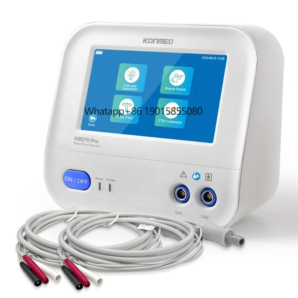 

KONMED Biofeedback Heat Stimulator KM270Pro (EMG/ GAME/ETS/MIRROR/HEAT/STIM) for Pelvic Floor Rehabilitation Muscle Tens