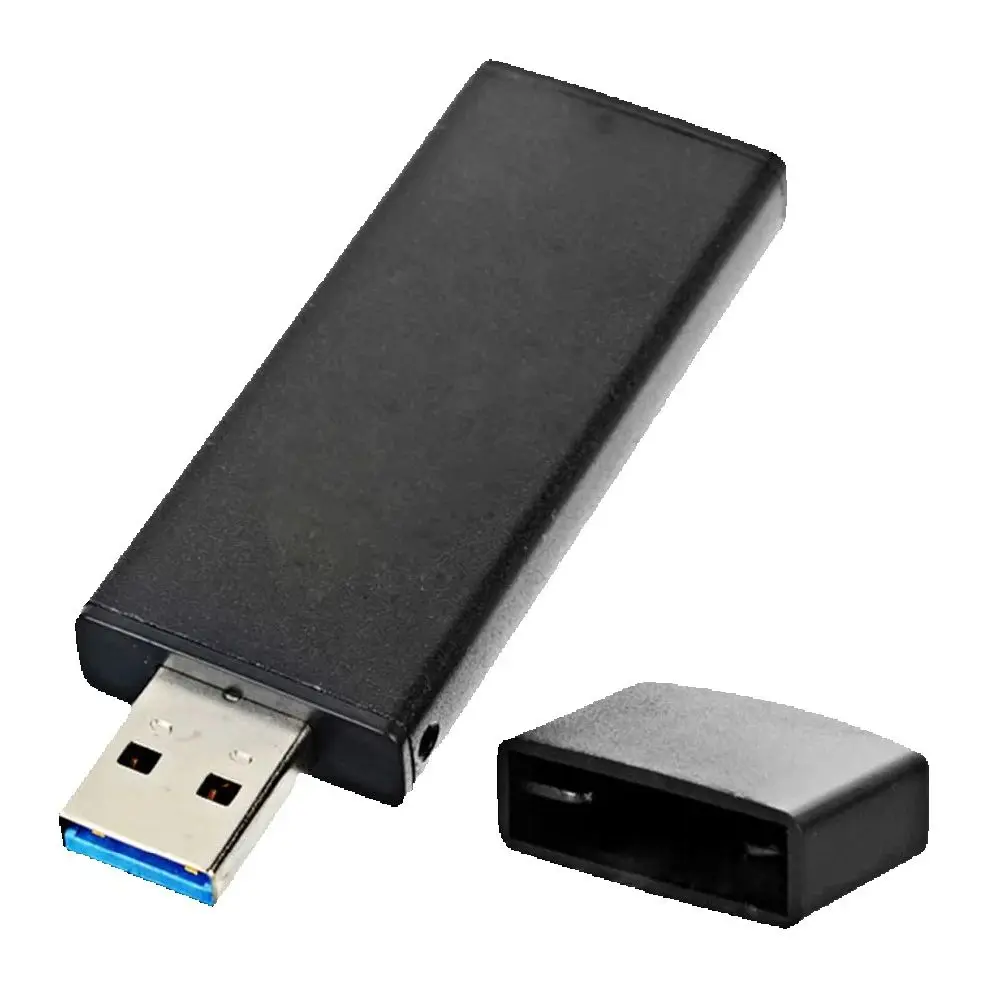 42mm NGFF M2 SSD To USB 3.0 External PCBA Conveter Adapter Card Flash Disk Type With Black Case 1pcs