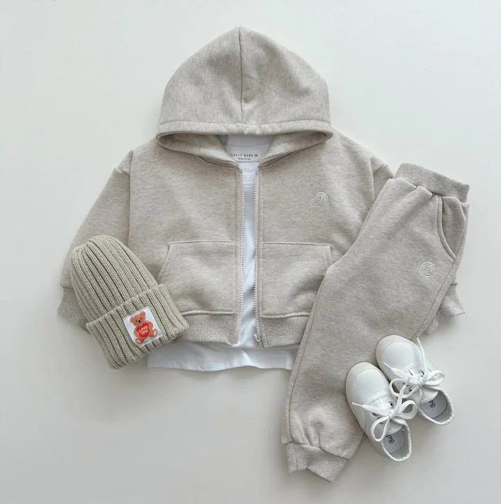 2024 Autumn New Children Hooded Clothes Set Baby Boys Long Sleeve Zipper Cardigan + Pants 2pcs Suit Girls Hoodie Kids Outfits