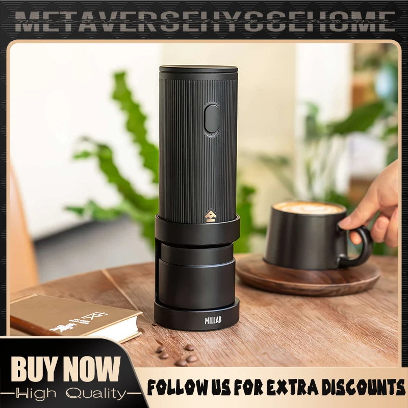 

Timemore MILLAB E01 Coffee Electric Grinder Portable Hand Made Italian Coffee Bean Grinders Bespoke Small Home Barista Accessory
