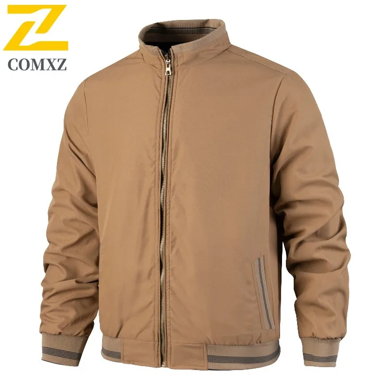 

COMXZ мужское пальто повседневное легкое пальто для путешествий на открытом воздухе прогулка удобная ветровка куртка свободного покроя повседневные осенние куртки для кемпинга