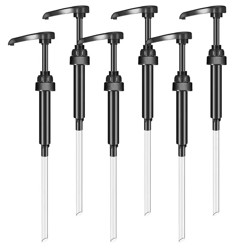 B23B For Coffee For Bar& Home Kitchen 6 Pack For Coffee Syrup Pump Dispenser,Fits 750Ml/25.4Oz Bottle