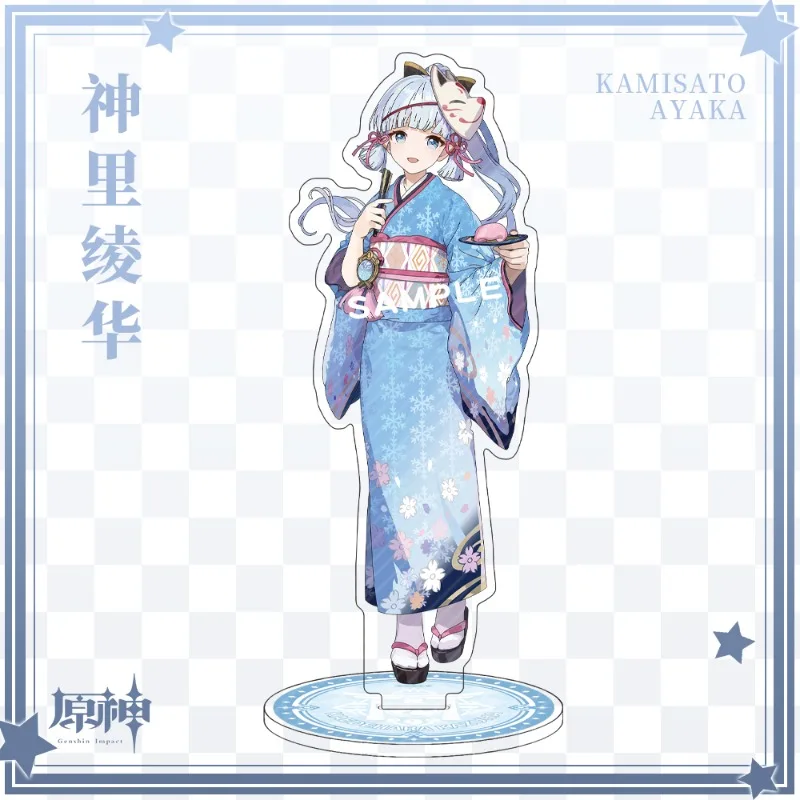 جينشين إمباكت كايديهارا كازوها كاميساتو أياكا موضوع الاكريليك حامل نموذج لجسم لوحة تأثيري الكرتون سطح المكتب ديكور المشجعين هدية