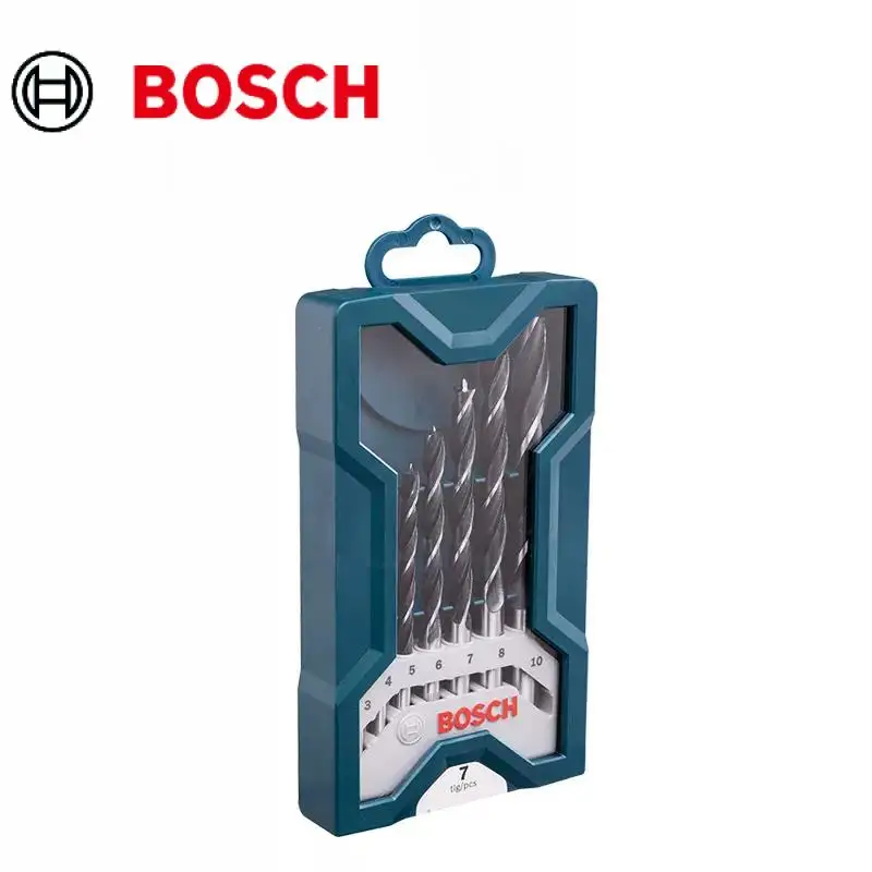 

Bosch 7pcs Twist Drill Combination Metal Drill Bit Masonry Drill Bit Woodworking Drill Bit Screwdriver Head Mixed Set