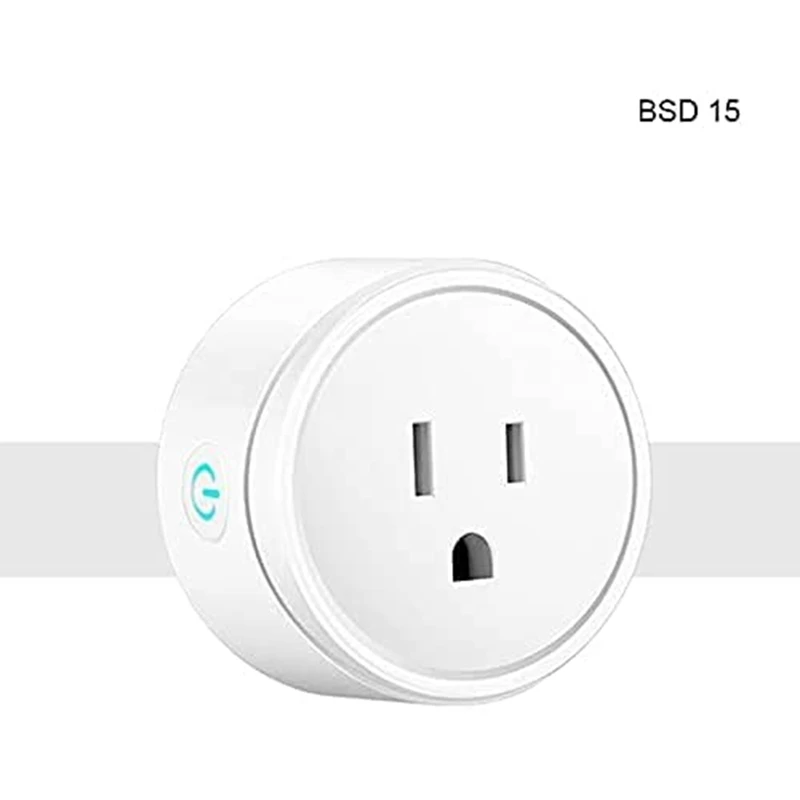 Умная Беспроводная розетка, работающая умная розетка, Wi-Fi розетка с дистанционным управлением для сотового телефона, не требуется концентратор, белая, американская вилка