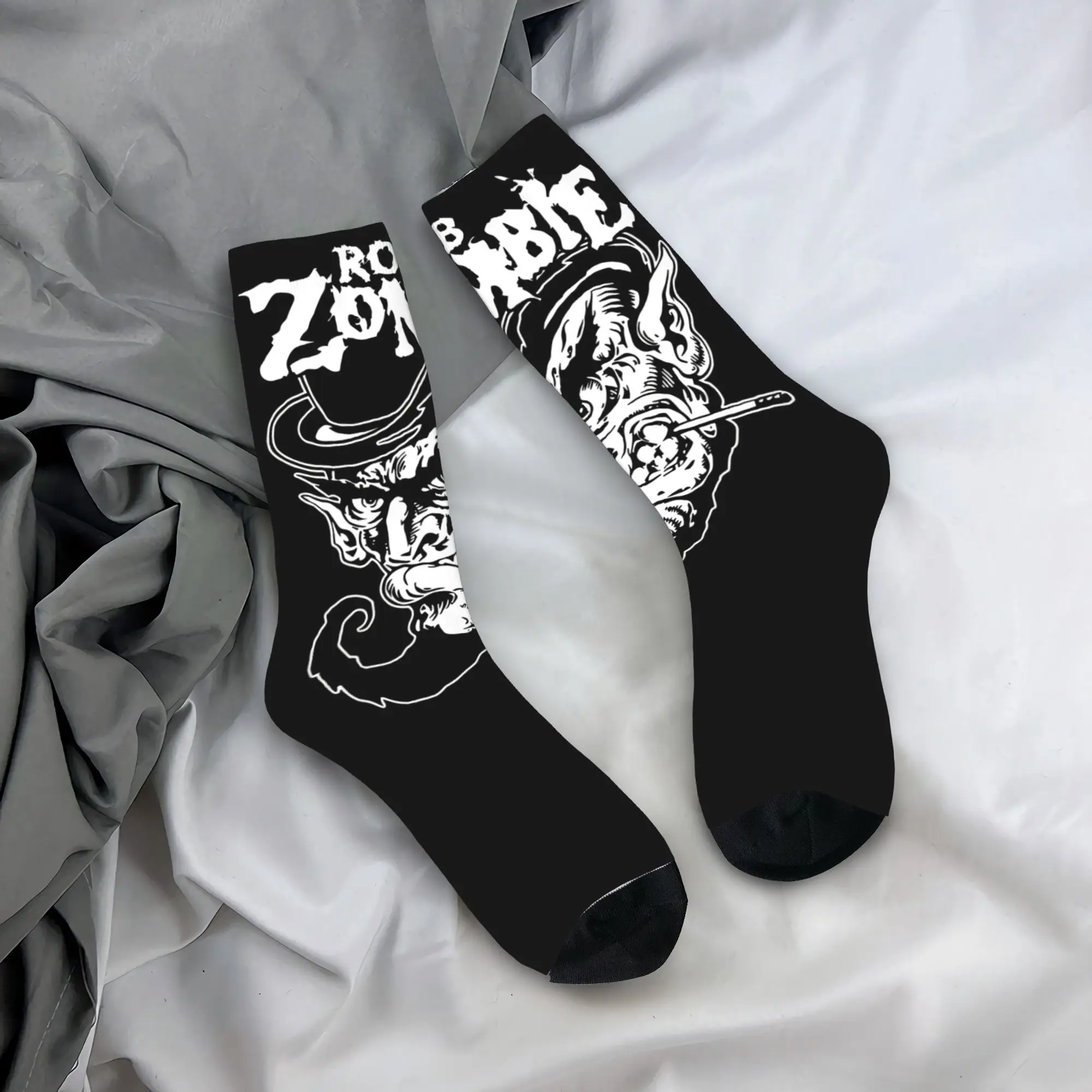 

Robs Zombies Stockings Women Men Musician Socks Breathable Gothic Socks Autumn Running Anti Sweat Graphic Socks Birthday Present