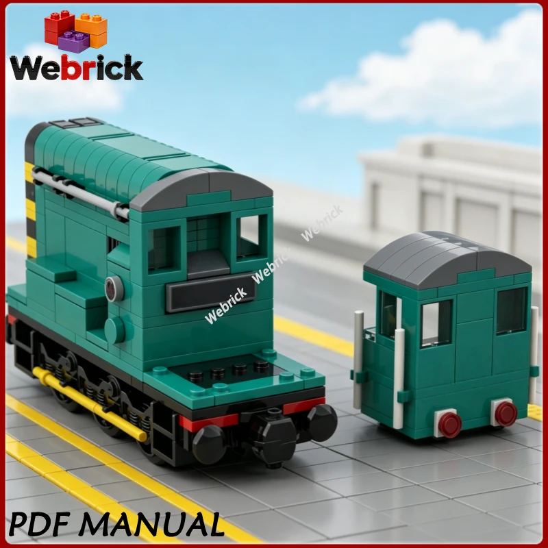 Diesel Shunter Class 08  Building Blocks British Rail Vintage Shunting EngineAssembly Collection Gift