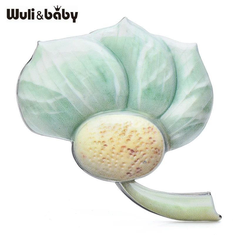 Wuli&baby Beautiful Lotus Flower Brooches 3-color Plants Brooch For Women's Clothes Backpack Pins Badge Gifts gallery 1