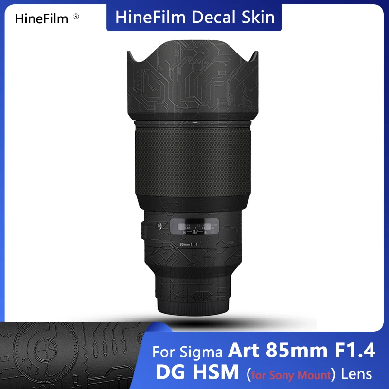 

Hinefilm Skin for Old Version Sigma Art 85 F1.4 for Sony E Mount Lens Sticker Sigma 85mm f1.4 DG HSM Lens Skin 85ART Wrap Cover