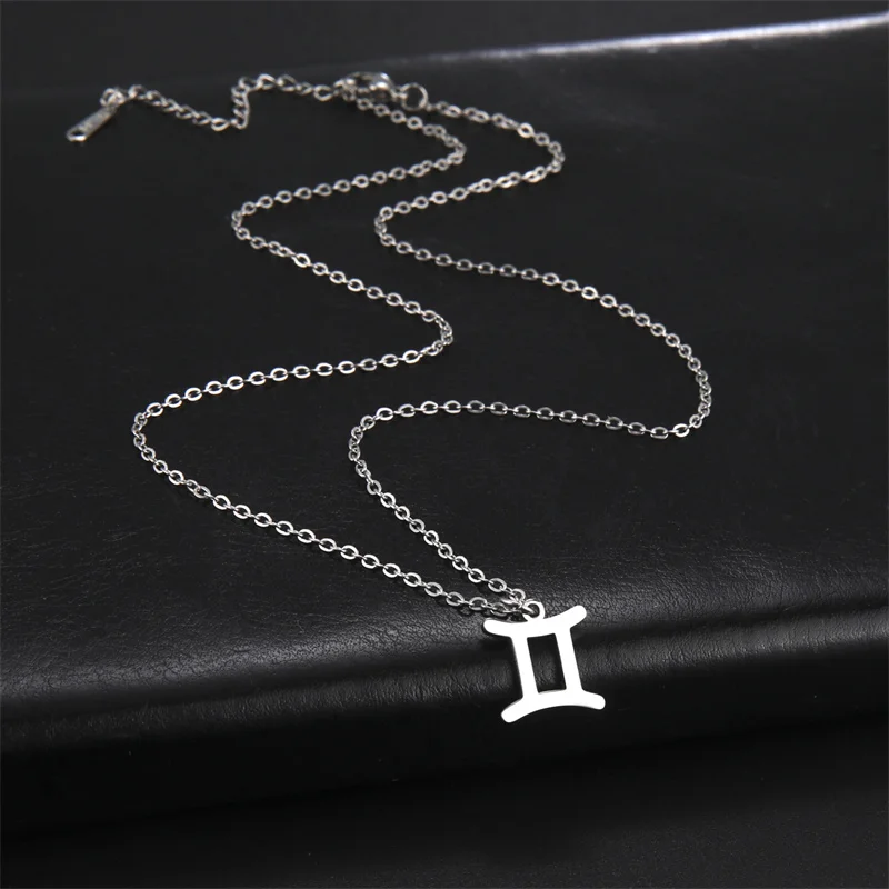 12-Sternbild-Anhänger-Halsketten für Frauen, Mädchen, Widder, Steinbock, Stier, Halskette, Ketten, Halsband, Anhänger, Schmuck, Geburtstagsgeschenke – Detail 13