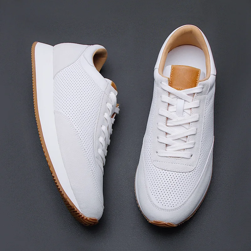 

Summer men's shoes Forrest Gump shoes 2024 new cowhide breathable casual shoes low top sports shoes men comfortable fashion shoe