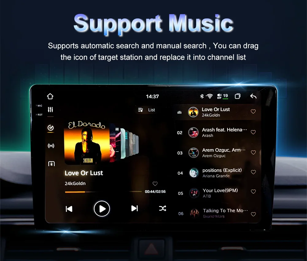 21" & 25" Universal Dual Screen Android Car Radio Gps Navigation Multimedia Player 8Core 4G Dsp Stereo With Touch Screen view 4