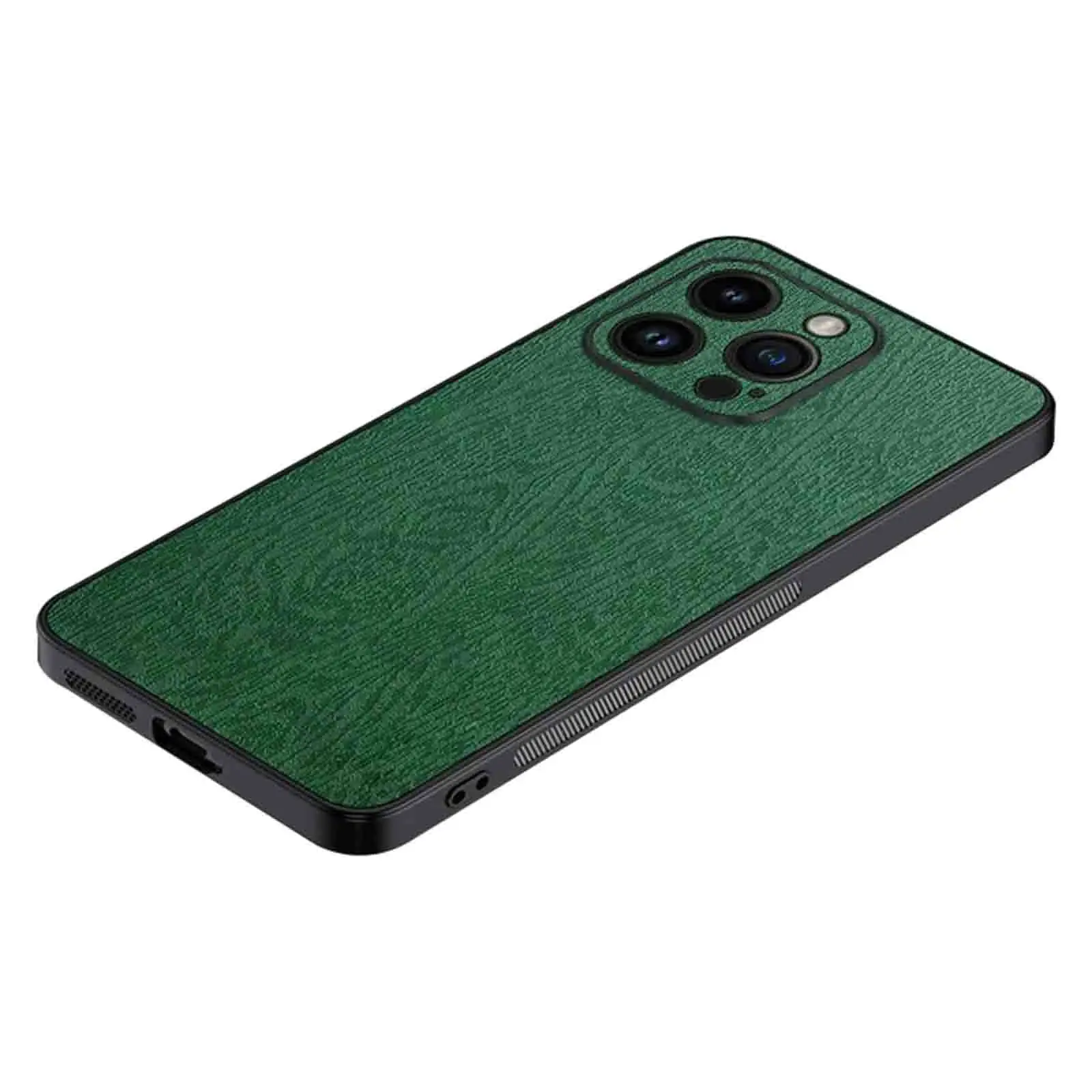 

Бизнес-чехол для iPhone 16 Pro Max/16 Pro/16 Plus/16, стильный кожаный чехол с текстурой дерева, полная защита объектива, ультратонкий чехол