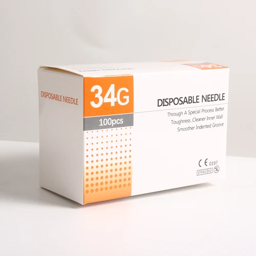 Imagen 2 del producto Aguja de tatuaje 34G, agujas de 34g, 1,5mm, 2,5mm, 4mm para jeringa de inyección de belleza, relleno, aguja de seguridad, piezas de herramientas manuales