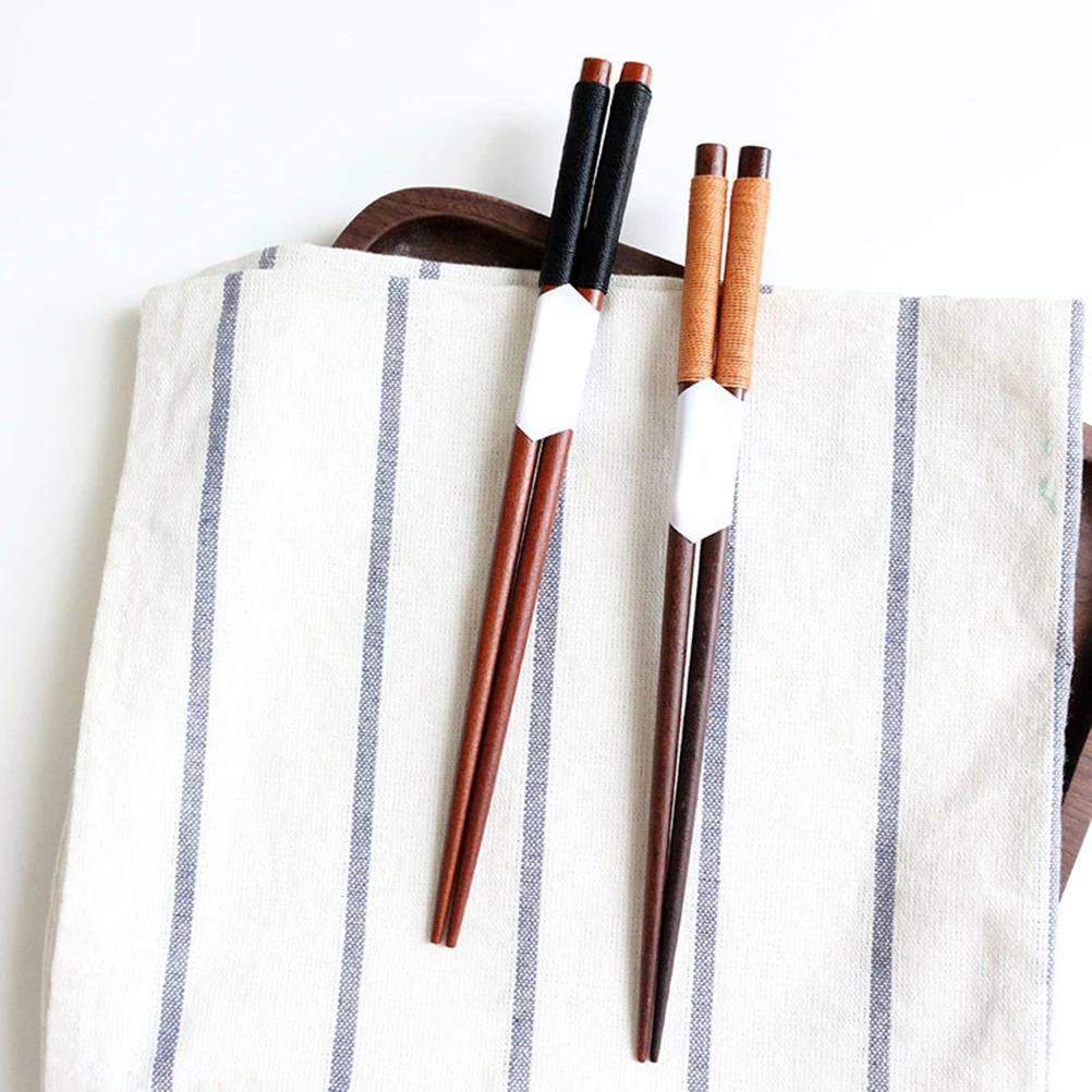 

Reusable Wood Chopsticks 3 Pairs Home Household Creative Tableware Travel Smooth Craft Simple Design Environmental Friendly