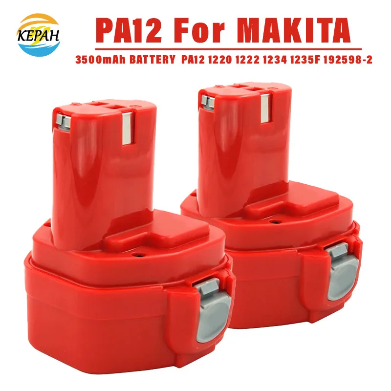 Suitable for Makita 12V 3.5Ah NiMH rechargeable battery power tool PA12 1220 1222 1235 1233S 6271D replacement battery 3500mAh