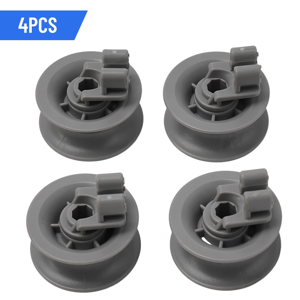 4x Basket Roll For Dishwasher Top Basket UNIVERSAL For Bosch For Siemens 611666 Dishwasher Wheel Roller Accessories