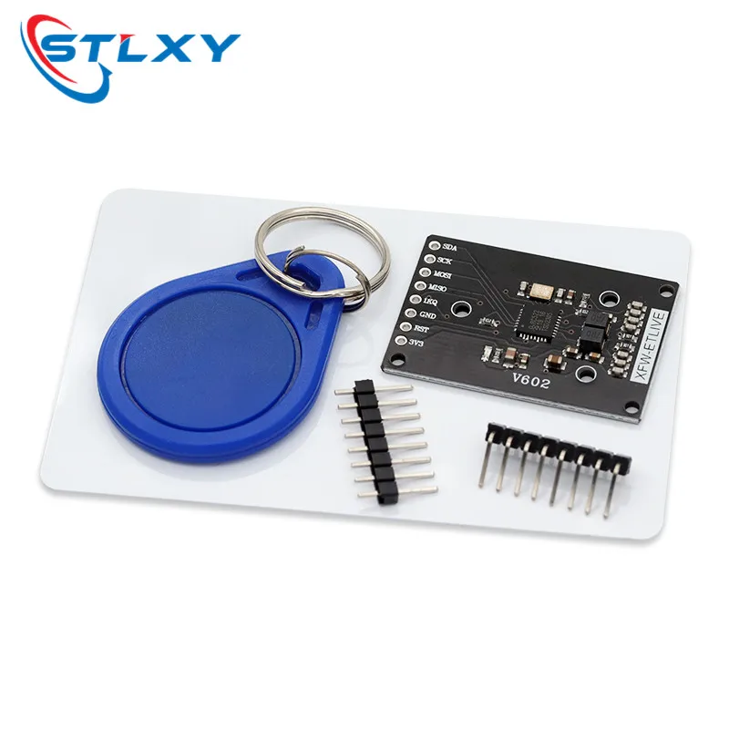 Stlxy MINI RFID module RC522 Kits S50 13.56 Mhz 6cm With Tags SPI Write & Read for arduino 2560