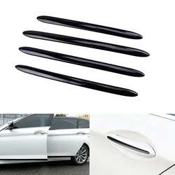 4Pcs For BMW 5 series F10 F18 F11 2011 2012 2013 2014 2015-2017 Car Exterior Door Handle Strip Trim Accessories Glossy Black