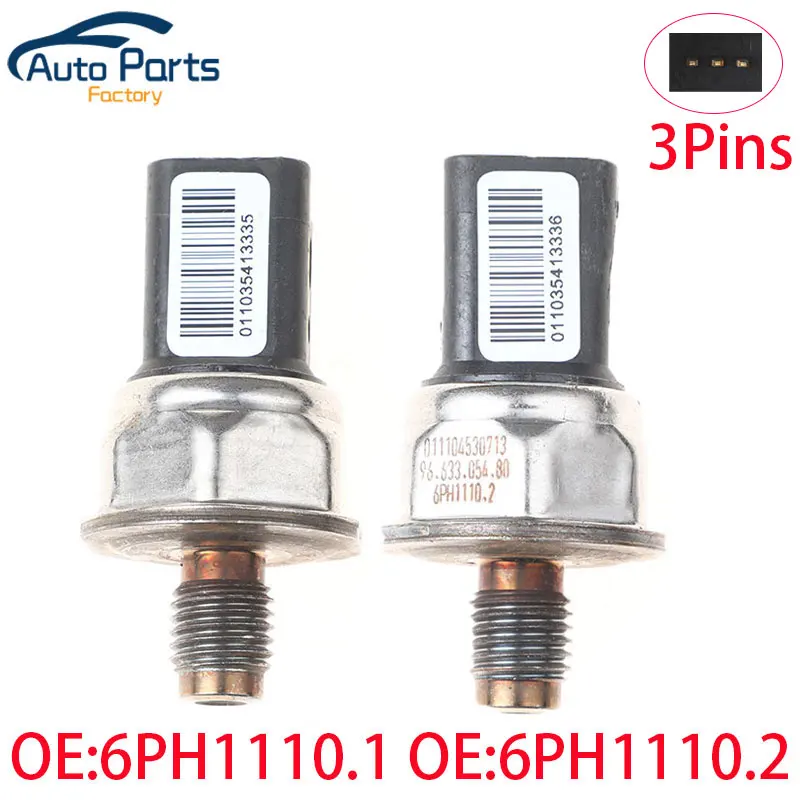 New High Quality Fuel Pressure Sensor For Citroen Peugeot Ford 1.4HDI 1.4TDCI 6PH1110.1 6PH11101 6PH1110.2 6PH11102 9663305480