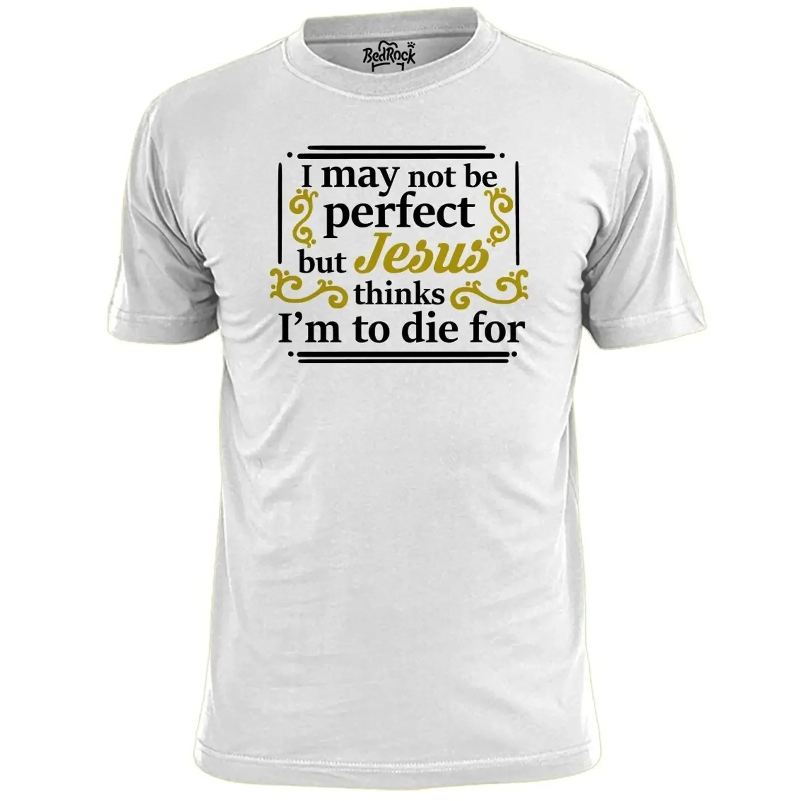 Camiseta para hombre I May Not Be Perfect Bibel Schrift Religion Jesus vintage, camiseta de moda lavada para uso diario, versátil