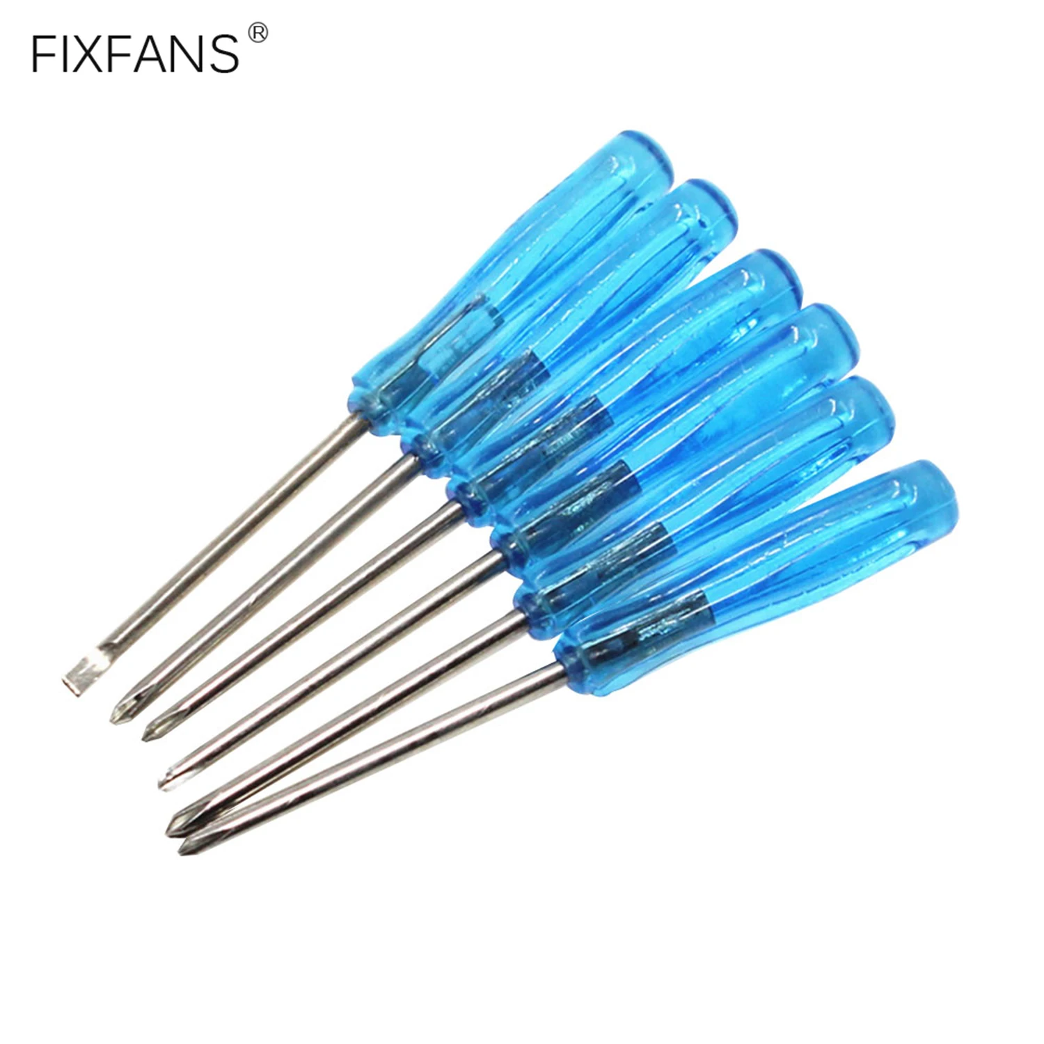 6 Piece 2mmx65mm Mini Precision Screwdriver Set, 2.0mm Slotted Flat Head and Phillips PH00 Screwdriver Repair Tool