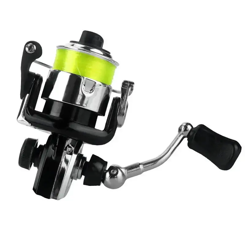 WEIHE MN100 Mini Spinnrolle 4,3:1 Übersetzungsverhältnis 2+1BB 4 Farben Pesca Angelrolle Mit 50m 2 # Linie – Detail 4