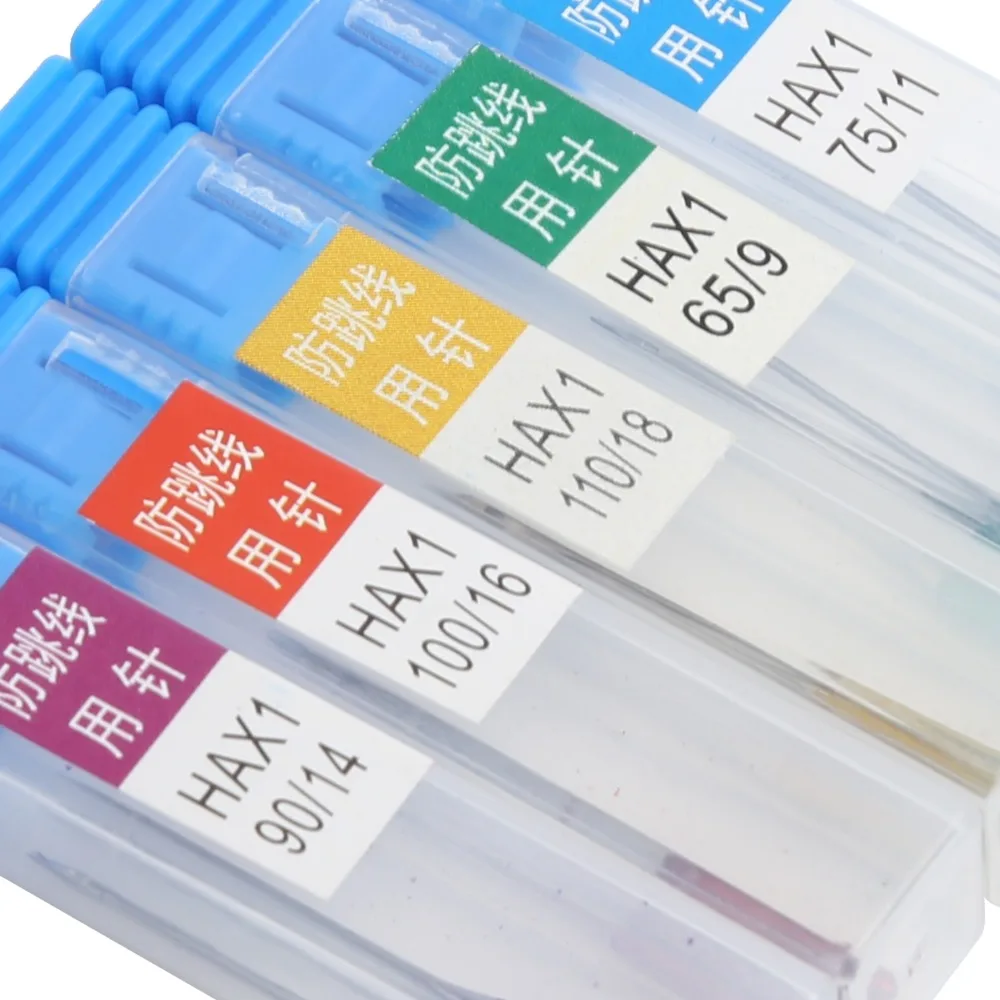 15pcs Anti-Jumping Sewing Machine Needles Regular Point Steel Anti-Jumping Needles Sharp Tips Flat Shank view 2