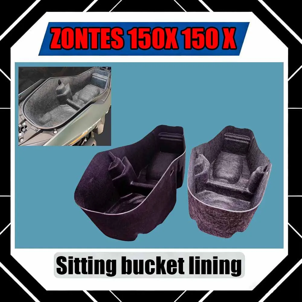 

For ZONTES 150X 150 X One-piece felt toilet seat with inner liner, toilet seat frame, motorcycle accessory seat pad