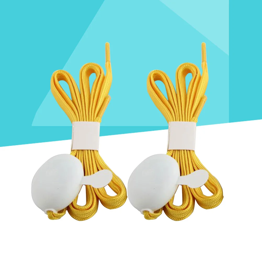 1Pair LED Shoe Laces Flashing Light Up Shoestrings Bright 10 Lamp Beads for Night Party Running Hiking Cycling Yellow