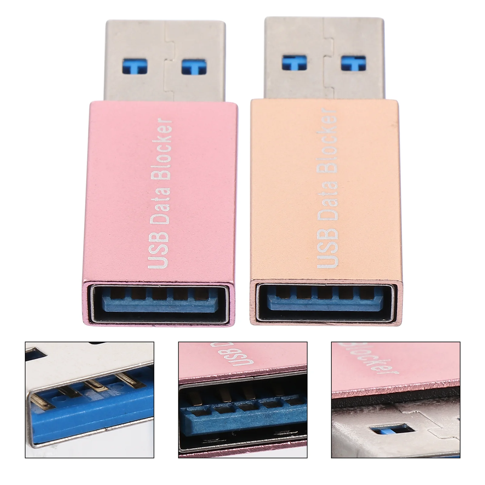 2PCS Praxis Sicher Lade Daten Blocker Usb USB Daten Blocker Daten Blocker für USB Stecker Daten Blocker