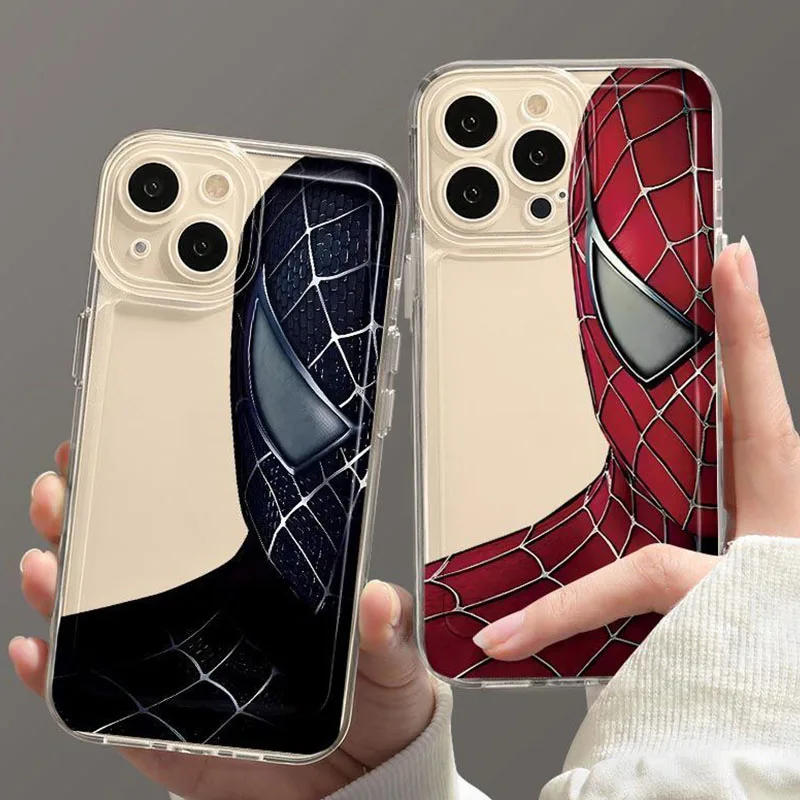 Marvel Spider Man Clear Case For Samsung Galaxy A73 A53 A33 A23 A13 A52 A72 A52S A42 A32 A22 A12 Note 20 Ultra 10 Pro 9 8 Cover