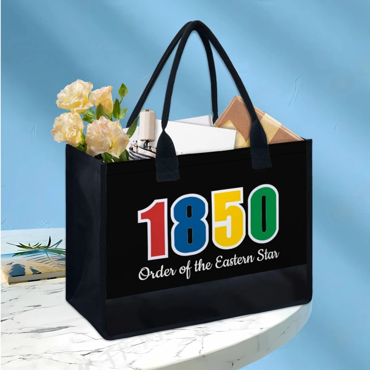 Fashion Commuter Women Shopping Tote Bags 1850 OES Sistars Order Of Eastern Print Beach Bags Classic Trendy Handbags Female 2023